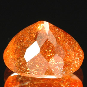 Pedra do sol laranja natural 1,81ct, transparente, transparente/translúcido