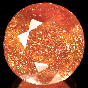 Pedra do sol laranja natural 2,53ct, transparente, transparente/translúcido
