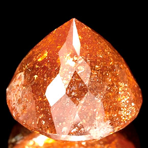 Pedra do sol laranja natural 2,53ct, transparente, transparente/translúcido