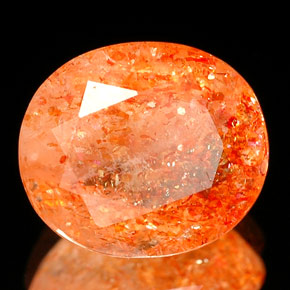 Pedra do sol laranja natural 2,68ct, transparente, transparente/translúcido