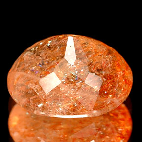 Pedra do sol laranja natural 2,68ct, transparente, transparente/translúcido