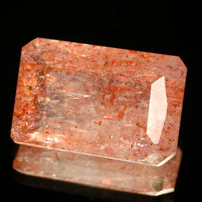 Pedra do sol laranja natural 7,73ct, transparente, transparente/translúcido