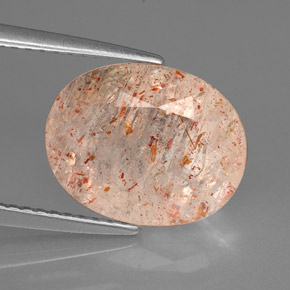 Pedra do sol laranja natural 3,75ct, transparente, transparente/translúcido
