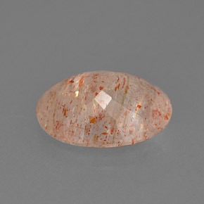 Pedra do sol laranja natural 3,75ct, transparente, transparente/translúcido