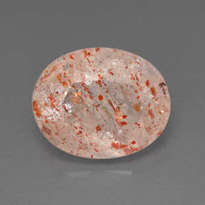 Pedra do sol laranja natural 3,87ct, transparente, transparente/translúcido