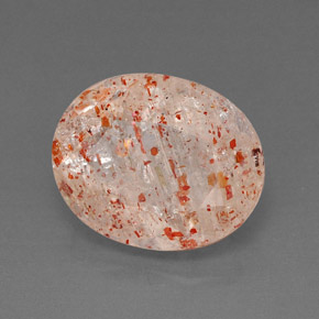 Pedra do sol laranja natural 3,87ct, transparente, transparente/translúcido