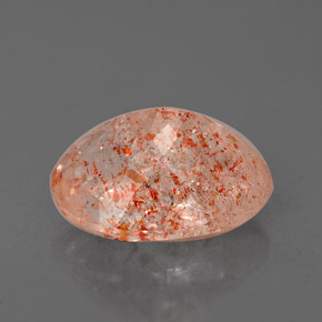 Pedra do sol laranja natural 2,26ct, transparente, transparente/translúcido