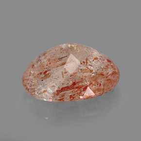 Pedra do sol laranja natural 3,32ct, transparente, transparente/translúcido