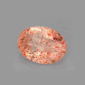 Pedra do sol laranja natural 1,61ct, transparente, transparente/translúcido