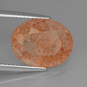 Pedra do sol laranja natural 4,70ct, transparente, transparente/translúcido