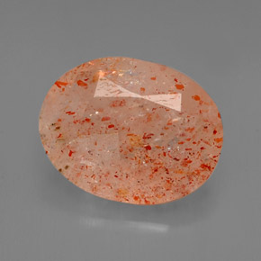 Pedra do sol laranja natural 3,26ct, transparente, transparente/translúcido