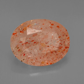 Pedra do sol laranja natural 3,26ct, transparente, transparente/translúcido