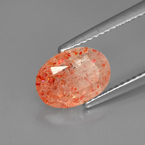Pedra do sol laranja natural 1,75ct, transparente, transparente/translúcido