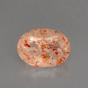 Pedra do sol laranja natural 1,31ct, transparente, transparente/translúcido