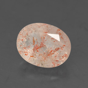 Pedra do sol laranja natural 1,01ct, transparente, transparente/translúcido