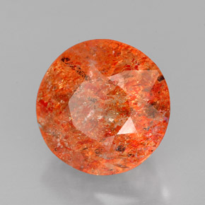 Pedra do sol laranja natural 5,76ct, transparente, transparente/translúcido