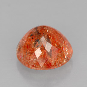 Pedra do sol laranja natural 5,76ct, transparente, transparente/translúcido