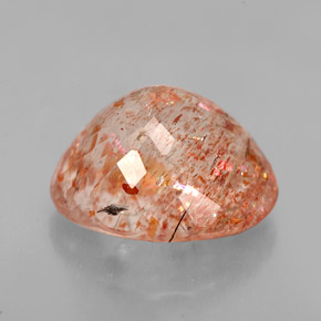Pedra do sol laranja natural 5,73ct, transparente, transparente/translúcido