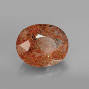 Pedra do sol laranja natural 4,86ct, transparente, transparente/translúcido
