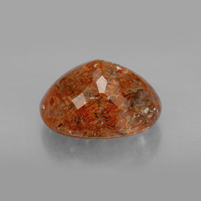 Pedra do sol laranja natural 4,86ct, transparente, transparente/translúcido