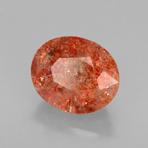 Pedra do sol laranja natural 3,09ct, transparente, transparente/translúcido