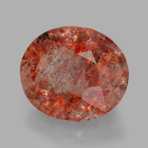 Pedra do sol laranja natural 2,98ct, transparente, transparente/translúcido