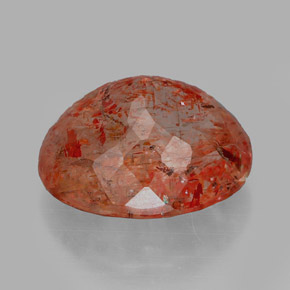 Pedra do sol laranja natural 2,98ct, transparente, transparente/translúcido