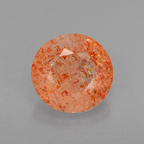 Pedra do sol laranja natural 1,96ct, transparente, transparente/translúcido