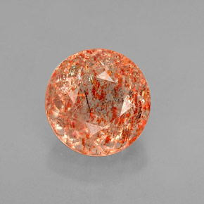 Pedra do sol laranja natural 1,41ct, transparente, transparente/translúcido