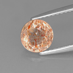 Pedra do sol laranja natural 1,11ct, transparente, transparente/translúcido