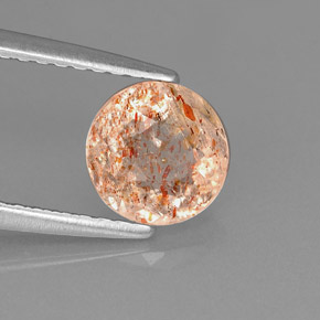 Pedra do sol laranja natural 1,11ct, transparente, transparente/translúcido