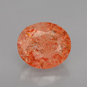 Pedra do sol laranja natural 1,69ct, transparente, transparente/translúcido