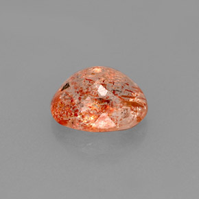 Pedra do sol laranja natural 1,58ct, transparente, transparente/translúcido