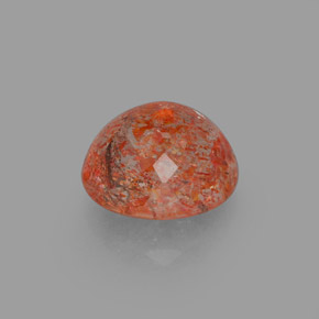 Pedra do sol laranja natural 1,88ct, transparente, transparente/translúcido