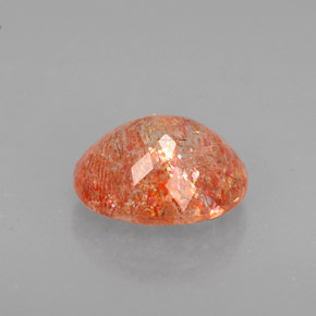 Pedra do sol laranja natural 1,58ct, transparente, transparente/translúcido