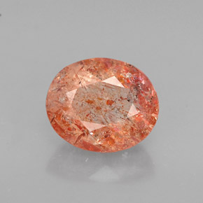 Pedra do sol laranja natural 1,62ct, transparente, transparente/translúcido