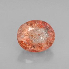 Pedra do sol laranja natural 1,62ct, transparente, transparente/translúcido