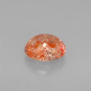 Pedra do sol laranja natural 1,02ct, transparente, transparente/translúcido