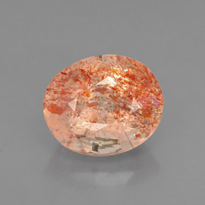 Pedra do sol laranja natural 1,41ct, transparente, transparente/translúcido