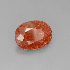 Pedra do sol laranja natural 5,96ct, transparente, transparente/translúcido
