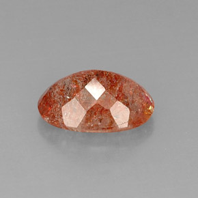 Pedra do sol laranja natural 7,67ct, transparente, transparente/translúcido