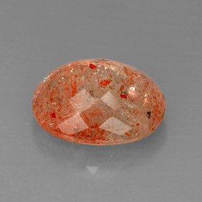 Pedra do sol laranja natural 14,03ct, transparente, transparente/translúcido