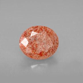 Pedra do sol laranja natural 2,29ct, transparente, transparente/translúcido