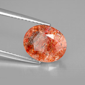 Pedra do sol laranja natural 2,28ct, transparente, transparente/translúcido