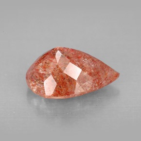 Pedra do sol laranja natural 3,50ct, transparente, transparente/translúcido