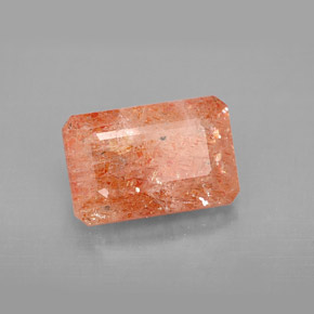 Pedra do sol laranja natural 4,29ct, transparente, transparente/translúcido