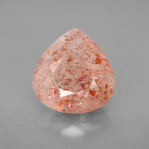 Pedra do sol laranja natural 4,42ct, transparente, transparente/translúcido