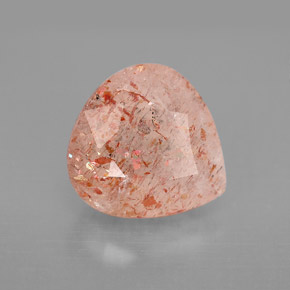 Pedra do sol laranja natural 4,42ct, transparente, transparente/translúcido