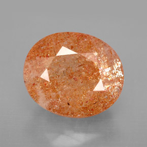 Pedra do sol laranja natural 6,77ct, transparente, transparente/translúcido
