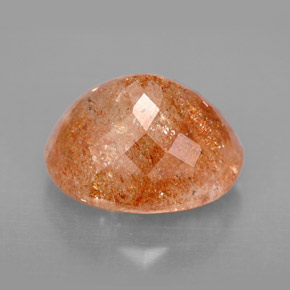 Pedra do sol laranja natural 6,77ct, transparente, transparente/translúcido